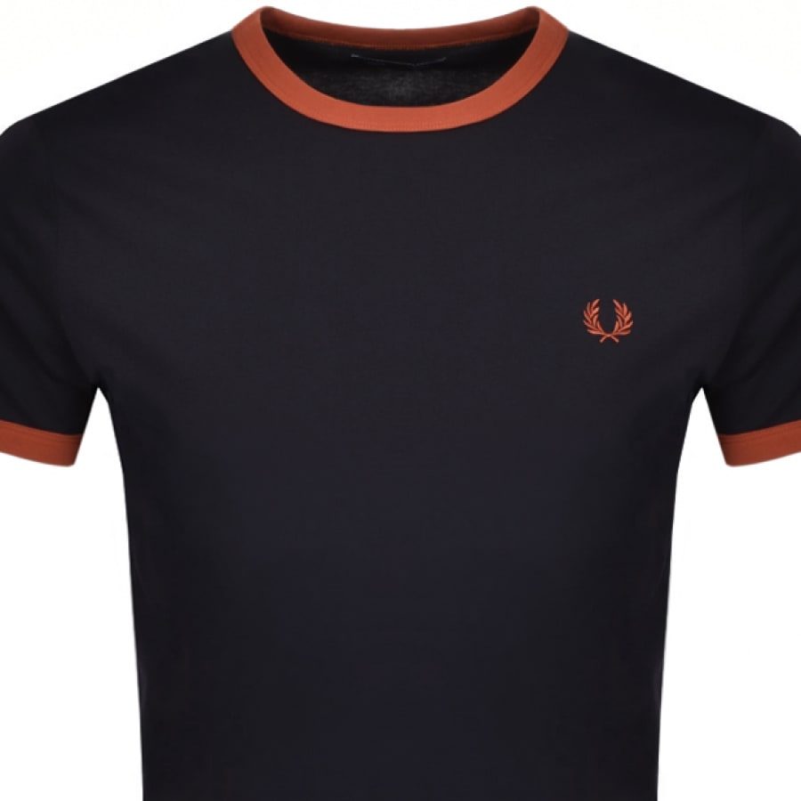 Alternative Image for ProductFred Perry Ringer T Shirt Navy2